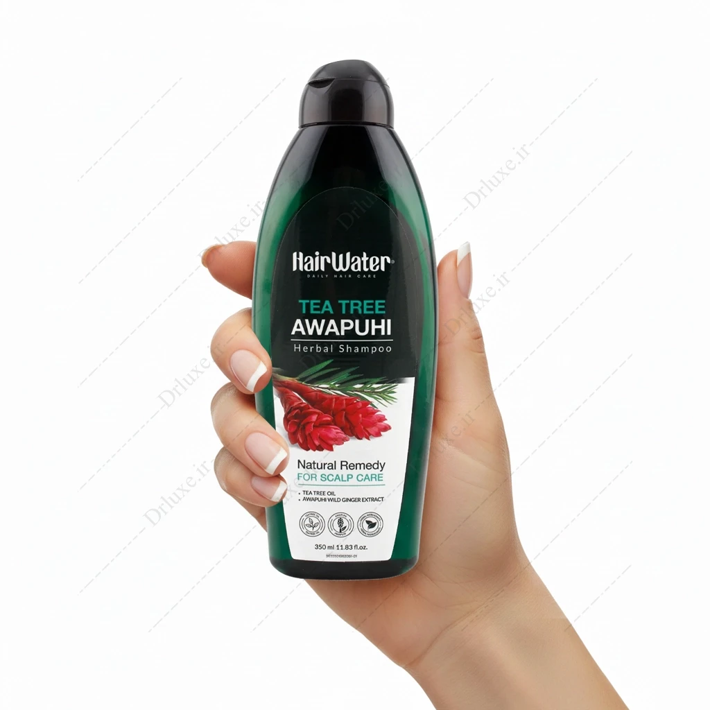 شامپو عصاره آواپوهی و روغن درخت چای هیر واتر 350 میلی‌لیتر